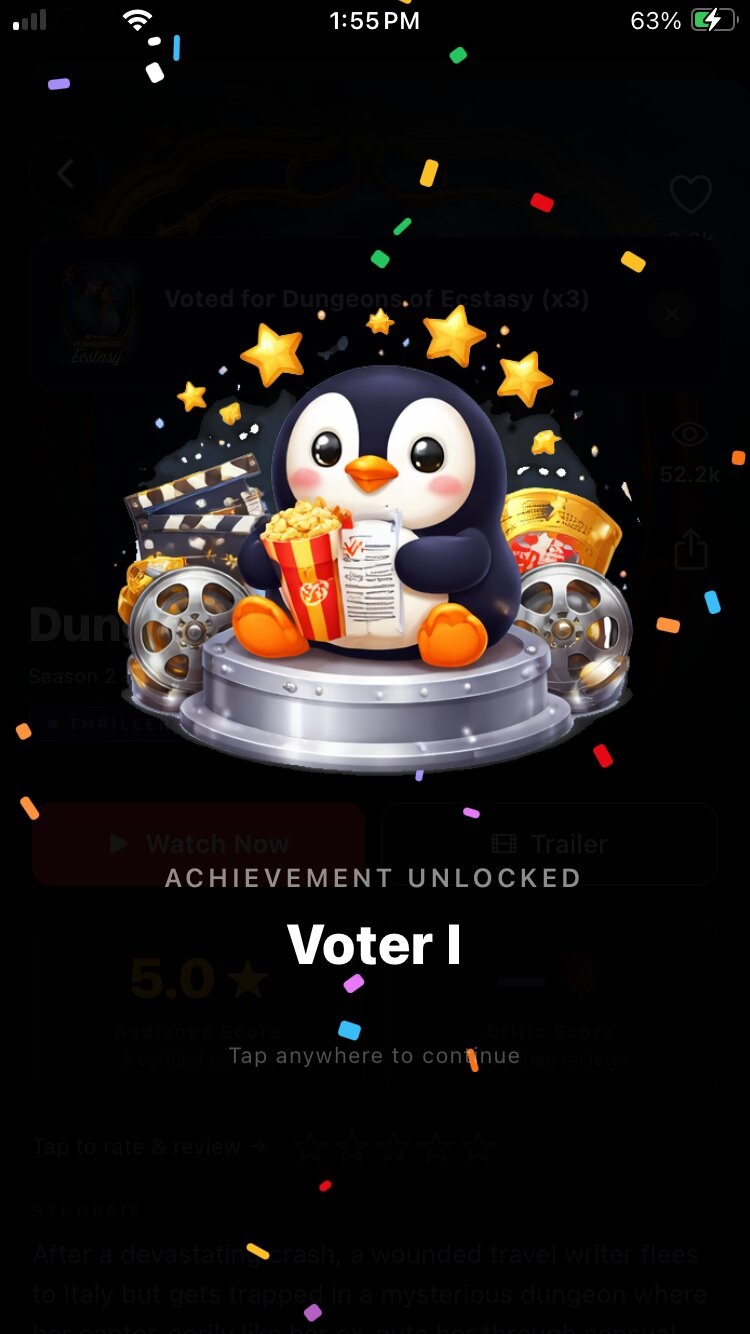Achievement screen